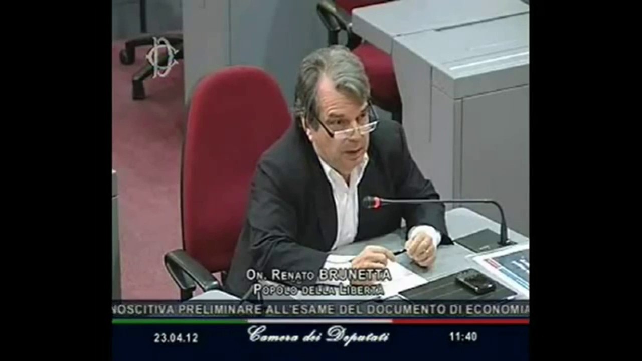 Brunetta - Audizione del vice ministro Grilli alla Camera (23.04.12)