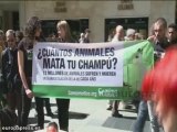 Asociaciones protestan contra experimentación animal