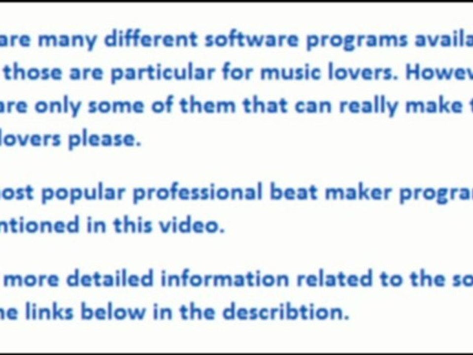 Free Beat Making Software