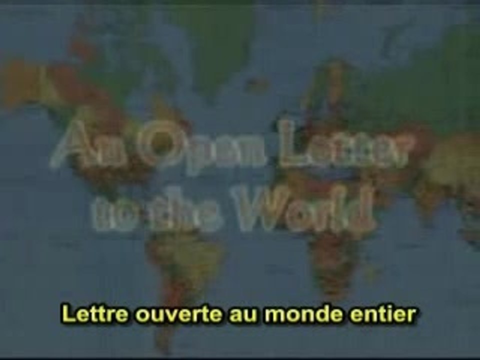 Lettre ouverte au monde entier