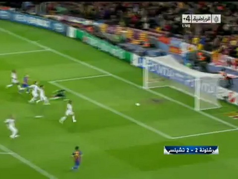 جميع اهداف مباراة برشلونه وتشيلسي 2/2