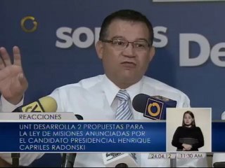 UNT: “Ley de Misiones garantizará la inclusión de todos los venezolanos”