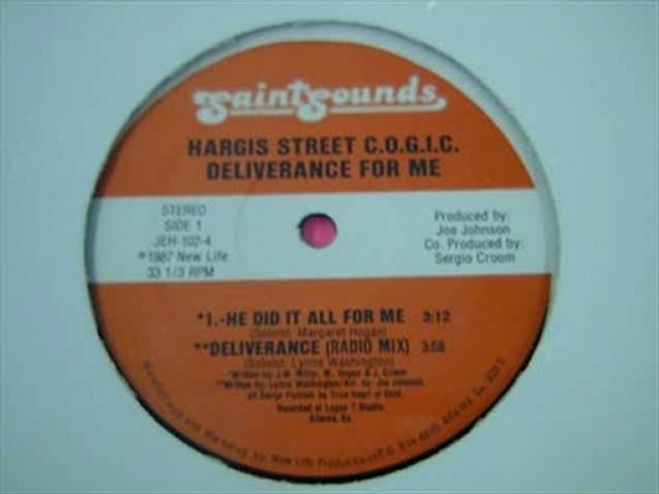 Hargis street C.O.G.I.C - deliverance (12'' 87) HQ