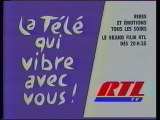 RTL TV Octobre 1991 2 Pubs,3 B.A.,Autopromo