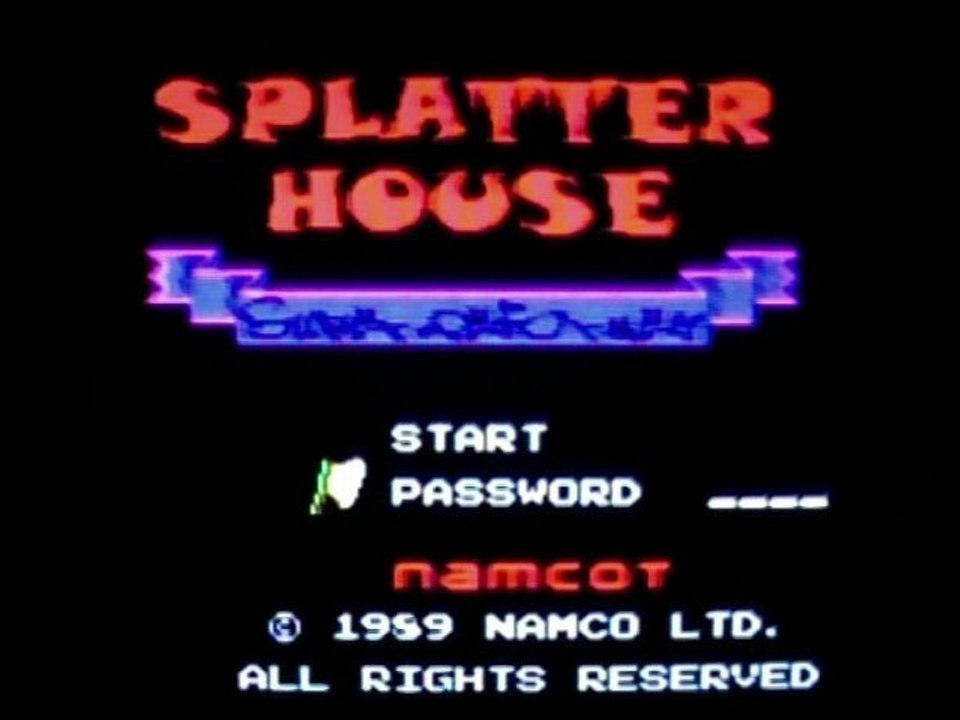 First Level - Test - Splatterhouse - Nintendo