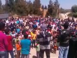 فري برس درعا علما مظاهرة صباحية نصرة للمدن المنكوبة 24 4 2012 Daraa