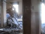 فري برس حمص دمار البيوت الذ ي خلفتها عصابات الاسد في البياضة شارع القاهرة24 4 2012 Homs