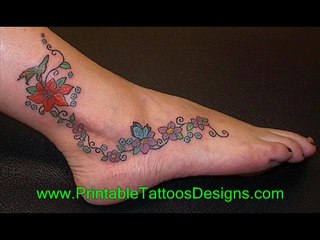 ankle and foot tattoos