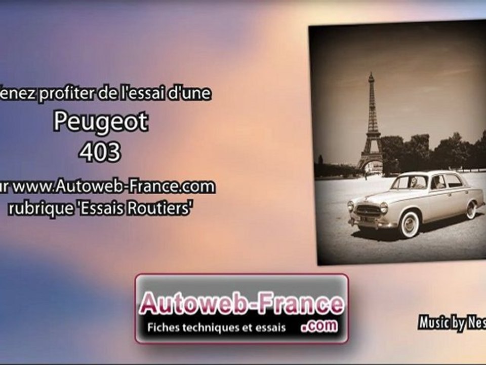 Essai Peugeot 403 - Autoweb-France