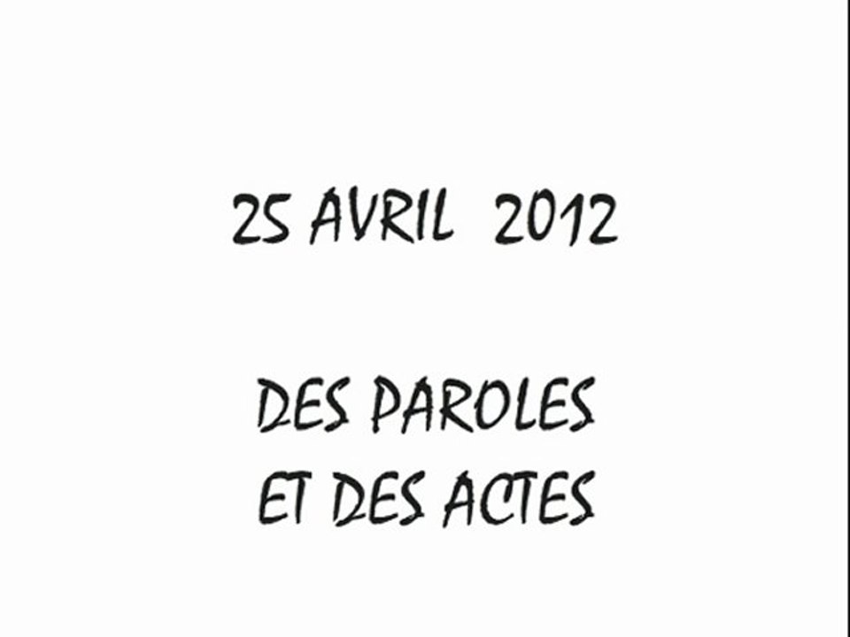 Sarkozy et les ministres FN - Balto 25 avril