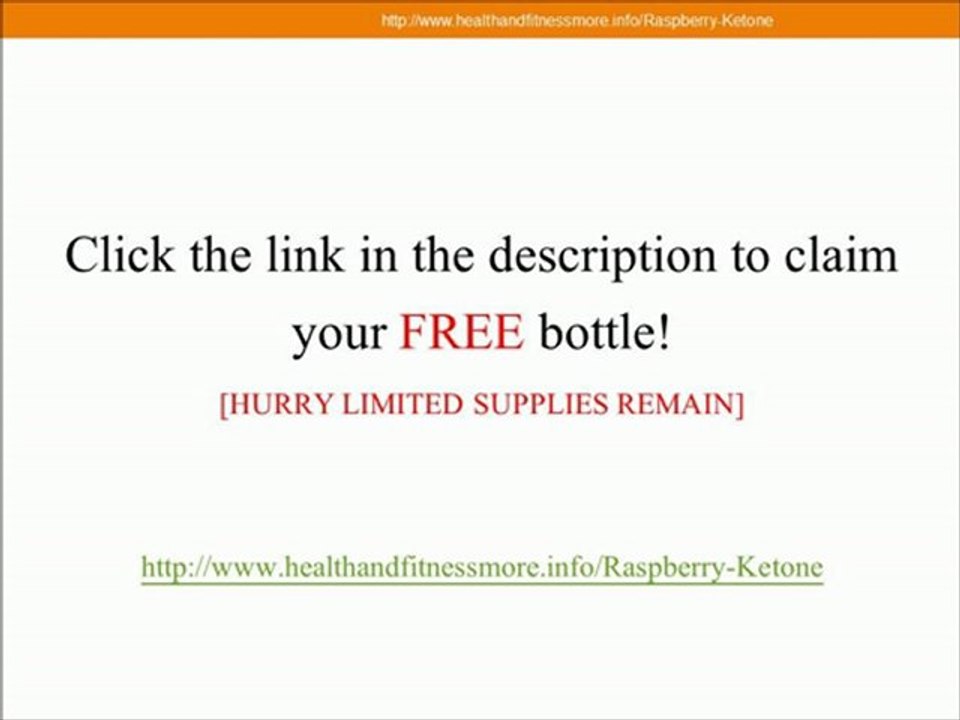Raspberry Ketone Max Supplement | FREE One Bottle Offer