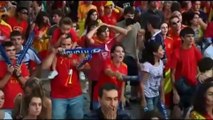 Spagna - La gioia dei tifosi, prima volta in semifinale