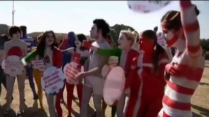 Sudafrica - La protesta di Johannesburg contro le pellicce