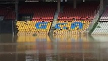 India - Maltempo, allagato il Sardar Patel Stadium di Ahmedabad