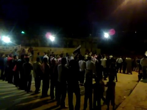 فري برس حلب الجينة بريف حلب مظاهرة مسائية 24 4 2012 ج1 Aleppo