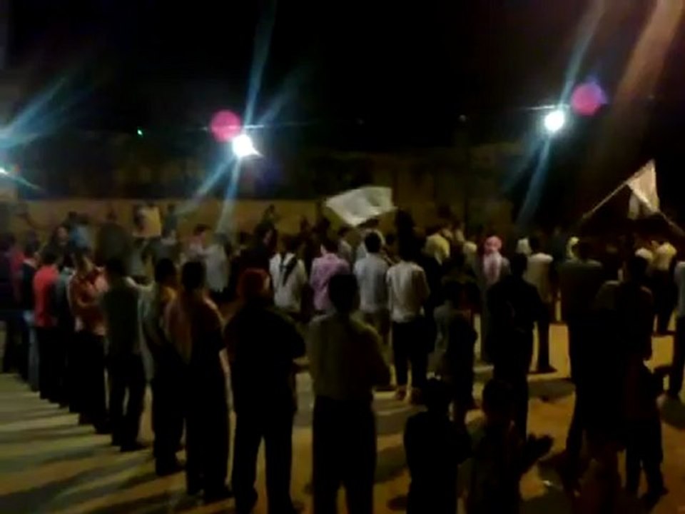 فري برس حلب الجينة بريف حلب مظاهرة مسائية 24 4 2012 ج3 Aleppo