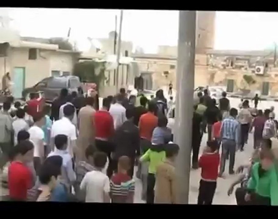 فري برس ادلب حزانو مظاهرة بعد العصر 24 4 2012 Idlib