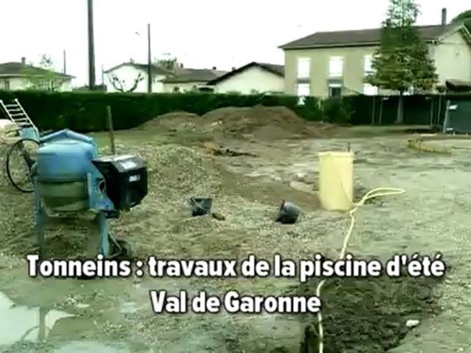 Tonneins: travaux à la piscine
