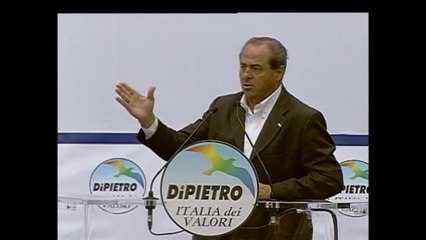 Di Pietro - La leadership spetta a Bersani