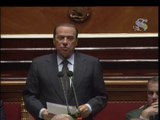 Berlusconi in Senato - La maggioranza è più forte
