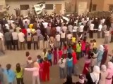 فري برس درعا إنخل مظاهرة صباحية تضامنا مع المدن المنكوبة 1 5 2012 Daraa