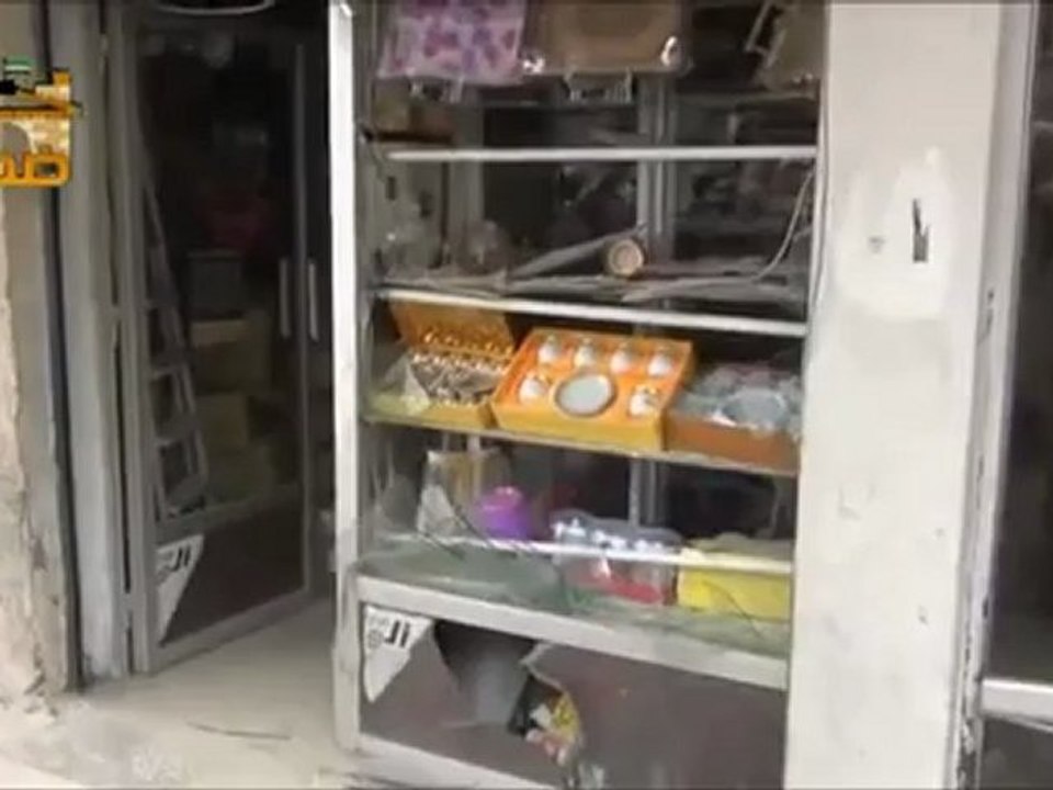 فري برس ريف دمشق مكان سقوط قذيفة الهاون مدينة ضمير 1 5 2012