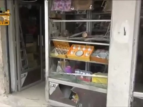 فري برس ريف دمشق مكان سقوط قذيفة الهاون مدينة ضمير 1 5 2012