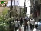 فري برس ريف دمشق قطنا الأحرار ينزلون لافتات مرشحي مجلس التصفيق 1 5 2012 Damascus