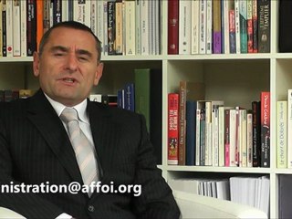Dominique Hoppe s'adresse aux membres de l'AFFOI