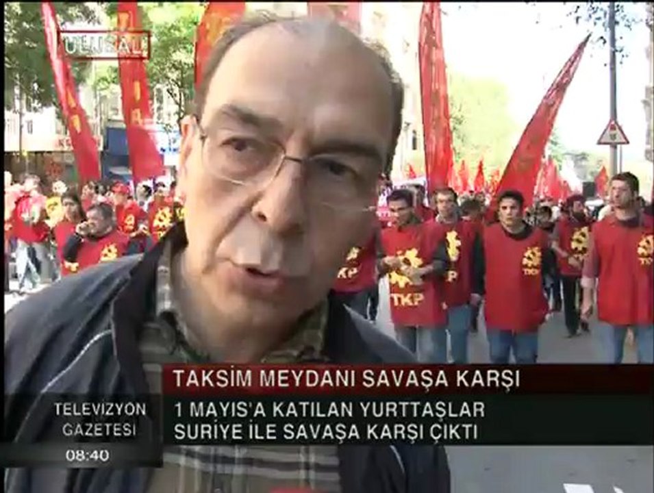 1 MAYIS 2012 DE İŞÇİ SINIFI- SURİYEYLE SAVAŞA HAYIR