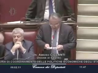 Ciccanti (UDC) - Nuove regole coordinamento politiche economiche Ue