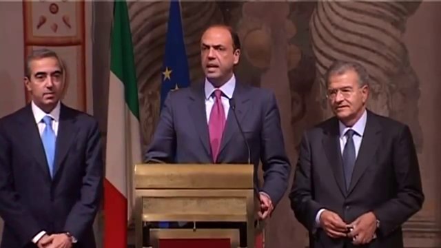 Alfano - Intervento dopo consultazone con Monti