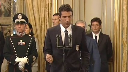 Buffon - Intervento al Quirinale