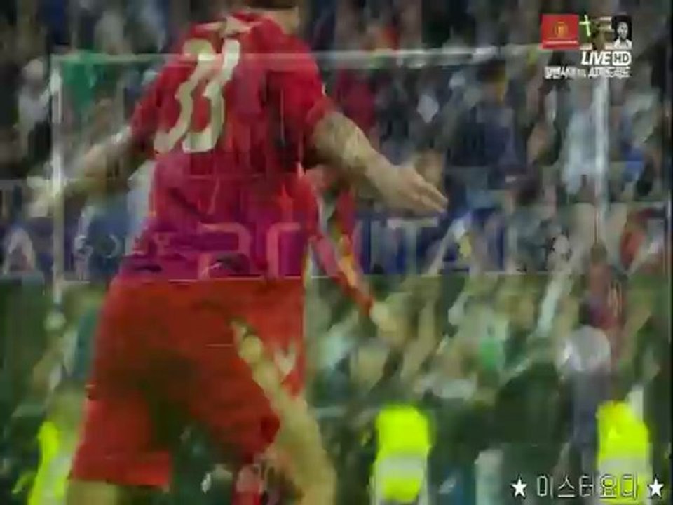 2012.04.26 [챔피언스리그 4강 2차전] 레알 vs 뭰휀 전반 골장면