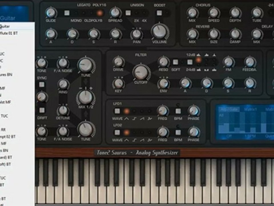 Tone 2 Saurus analog modeled synth plugin review