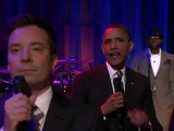 Barack Obama y Jimmy Fallon dieron las noticias al ritmo del jazz