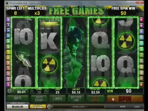 Online Casino Games - The Incredible Hulk Slots