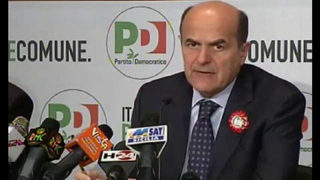 Bersani - Dimezzare il finanziamento pubblico ai partiti (24.04.12)