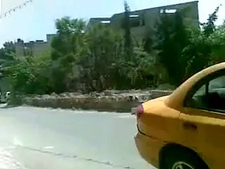 فري برس دمشق كفرسوسة هدم جدار عليه شعارات من قبل الأمن 25 4 2012 Damascus