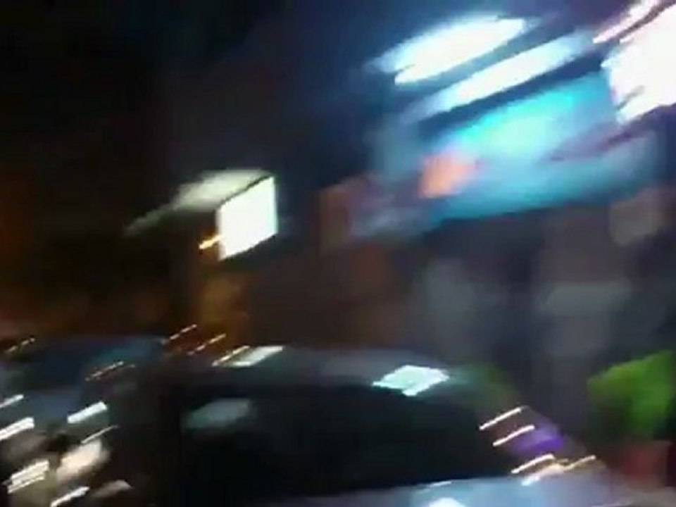 فري برس دمشق المزة  مظاهرة مسائية في المزة القديمة 25 4 2012 Damascus