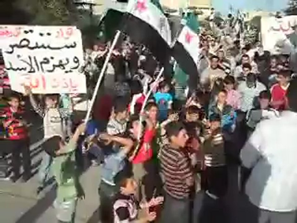 فري برس حلب تل رفعت مظاهرة حاشدة ورائعة  25 4 2012 للاعلام الحر Aleppo