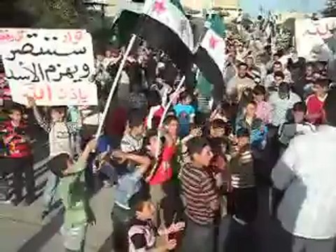 فري برس حلب تل رفعت مظاهرة حاشدة ورائعة 25 4 2012 للاعلام الحر Aleppo
