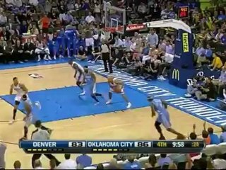 Serge Ibaka blocks Corey Brewer dunk attempt