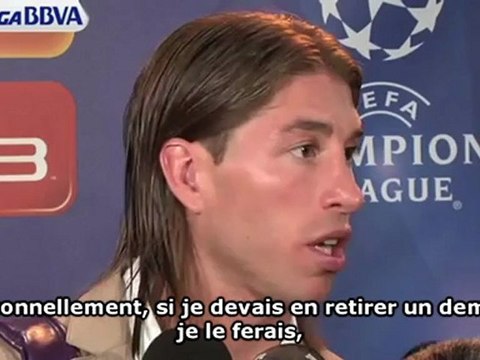 Sergio Ramos : Si je devais le retirer, je le ferais