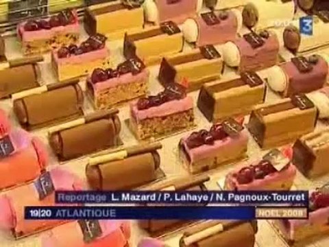 fr3 noel Christophe Roquet présente ses buches de noel