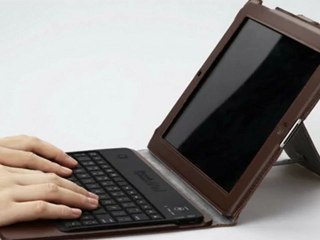 GGMM Ultra thin iPad 3 Genuine Leather Keyboard Case