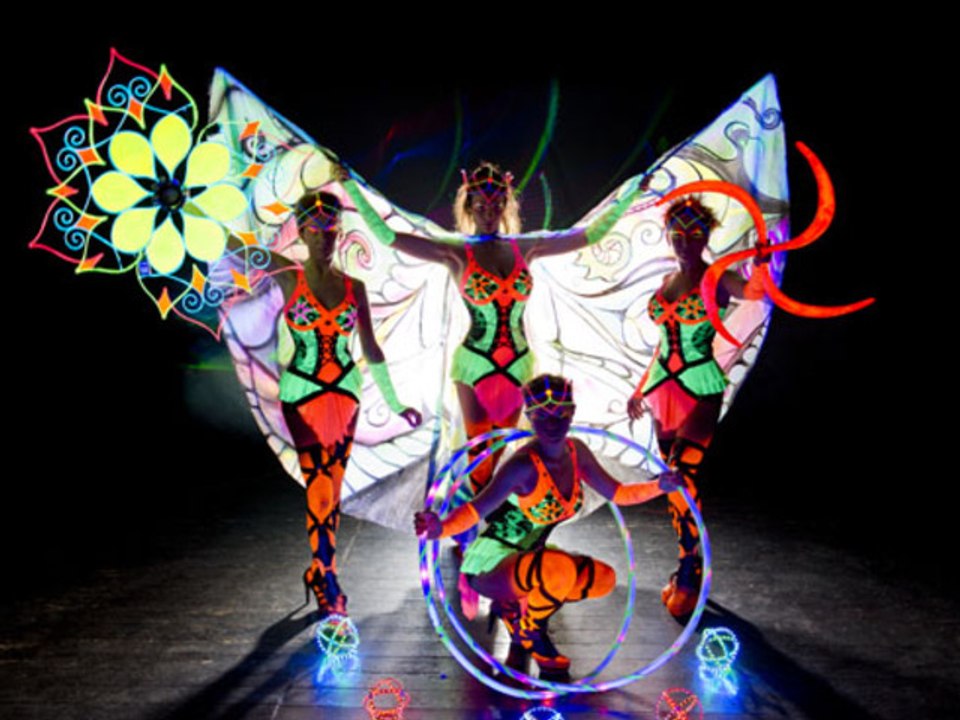 Neon show "Firemagic" (Moscow, Russia)