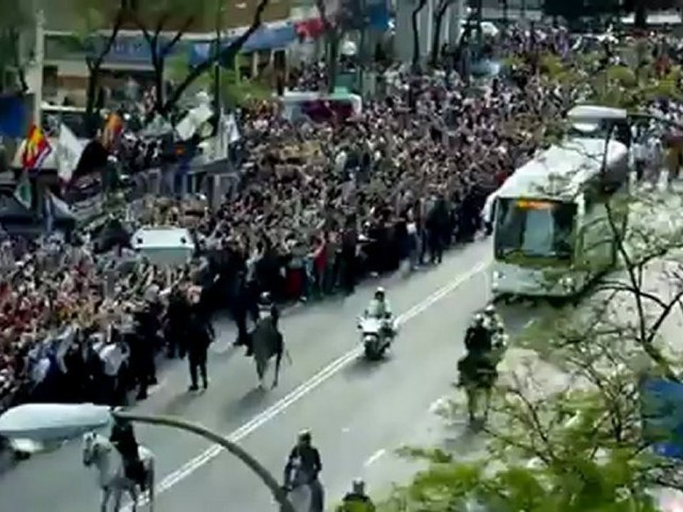 Real Madrid-Bayern Munich llegada al Bernabéu  Real Madrid arrive at the Bernabeu