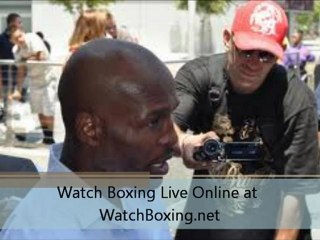 watch Bernard Hopkins vs Chad Dawson II Aprilober Live Streaming