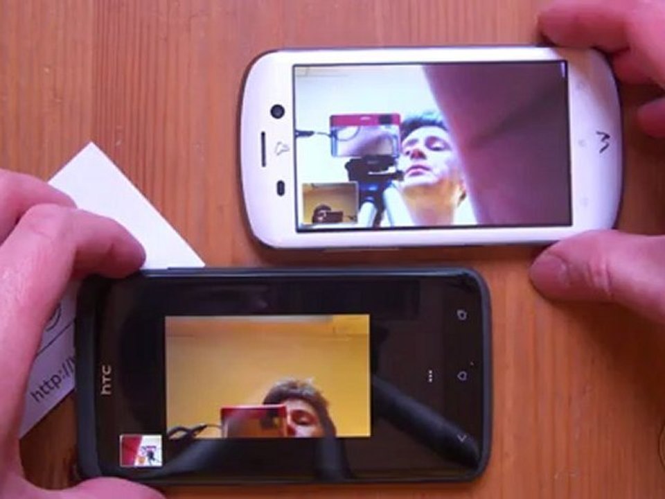 HTC One X & Fly Tech - демонстрация работы Skype
